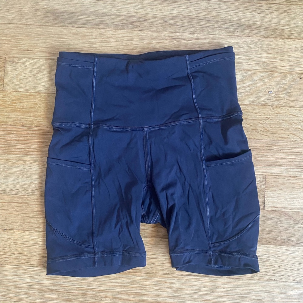 Lululemon Dark Gray Biker Shorts
